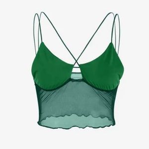 Zaful crop mesh top